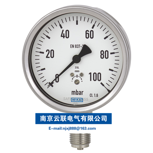 WIKA 632.50, 633.50 膜盒式壓力表，不銹鋼