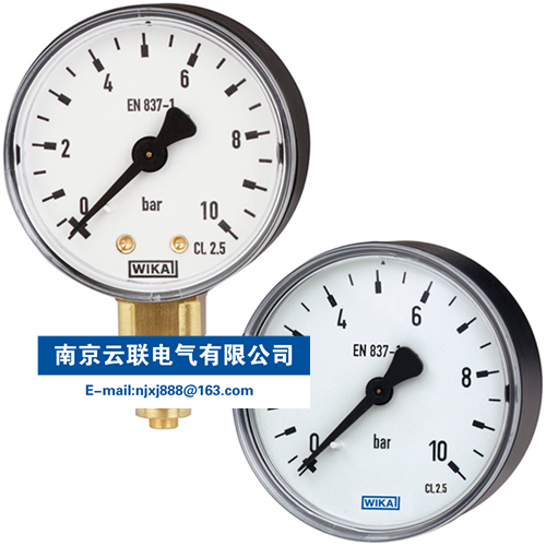 WIKA 111.10, 111.12 波登管壓力表，銅合金